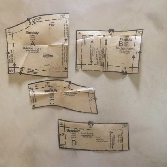 Vintage 1975 Simplicity 6996 Child’s Dress Pattern - Picture 7 of 10